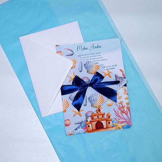 Invitatii Botez Baiat Tematica Marina