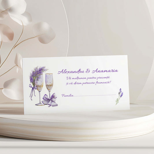 Plic de bani Nunta Pahare Sampanie mat